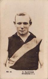 1923 Magpie Portraits of Our Leading Footballers #40 Norman McIntosh Front